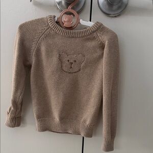 Knit Jamie Kay Tan Bear Sweater for 2Y old